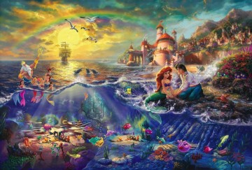  mermaid oil painting - The Little Mermaid Thomas Kinkade